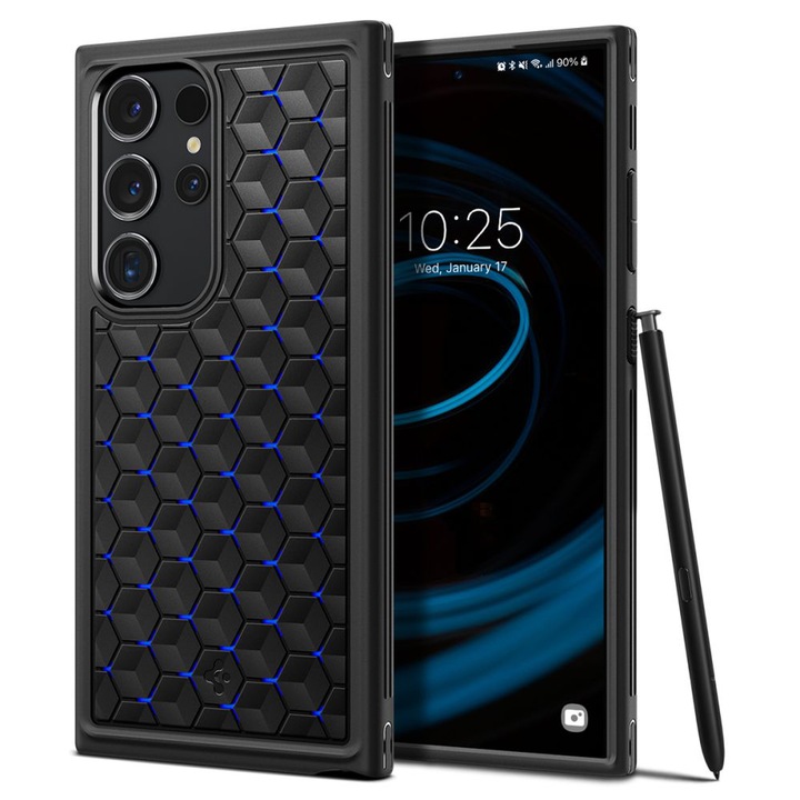 Защитен калъф за телефон Cryo, съвместим с Samsung Galaxy S24 Ultra, син - ES02148