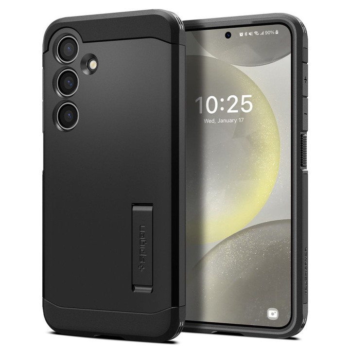 Калъф за мобилен телефон Spigen за Samsung Galaxy S24 Plus, Tough Armor, Black
