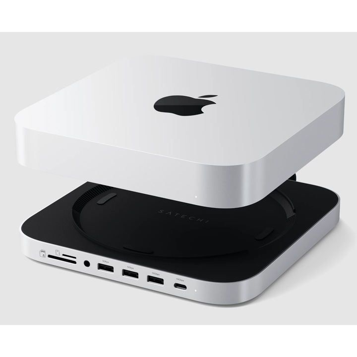 Стойка и хъб за Mac Mini / Studio с NVMe SSD кутия, Satechi