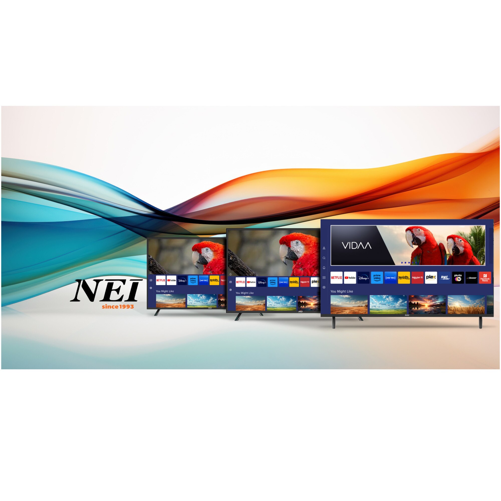 Телевизор NEI LED 55NE6901, 55" (139 см), Smart, 4K Ultra HD, Клас F ...