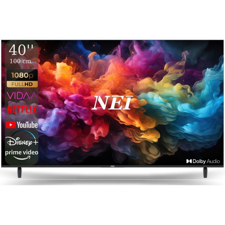 Televizor NEI LED 40NE5901, 100cm, Smart, Full HD, Clasa E