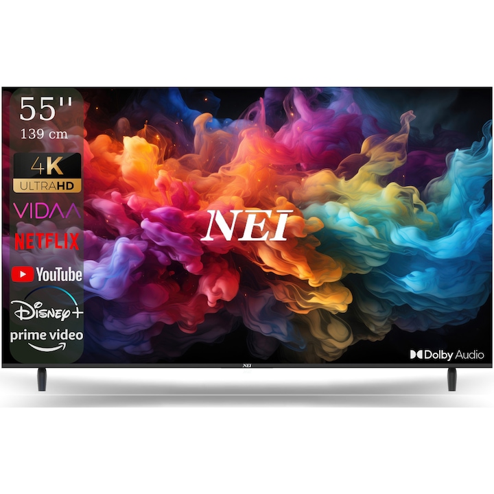 Televizor NEI LED 55NE6901, 139cm, Smart, 4K Ultra HD, Clasa F