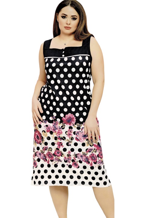 Capot dama de casa, tip rochie, Roz