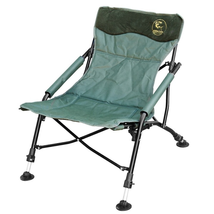 Сгъваем стол за риболов Baracuda HYC013-II, зелен, лесен за транспортиране