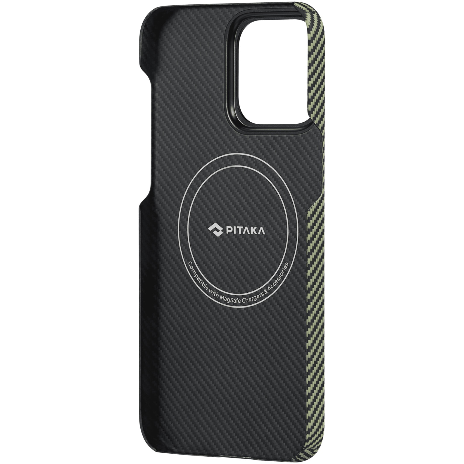 Husa de protectie Pitaka MagEZ 4, Aramida 600D, pentru iPhone 15 Pro, compatibila MagSafe, Overture