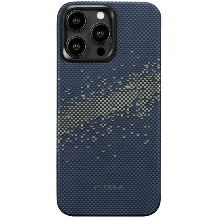 Калъф Pitaka StarPeak MagEZ Case 4, 1500D, за iPhone 15 Pro, съвместим с MagSafe, Milk Way Galaxy