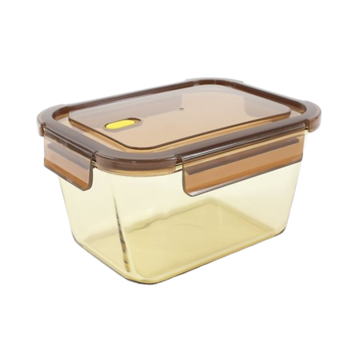 Caserola depozitare alimente, sticla, dreptunghiulara, transparent, 2 l