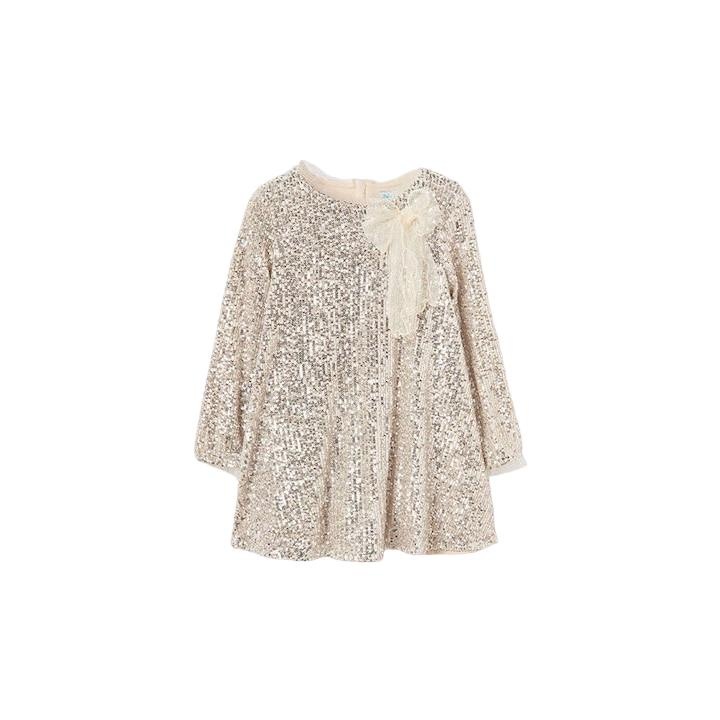 Rochie fete, Abel & Lula, Poliester, Bej, 152 cm