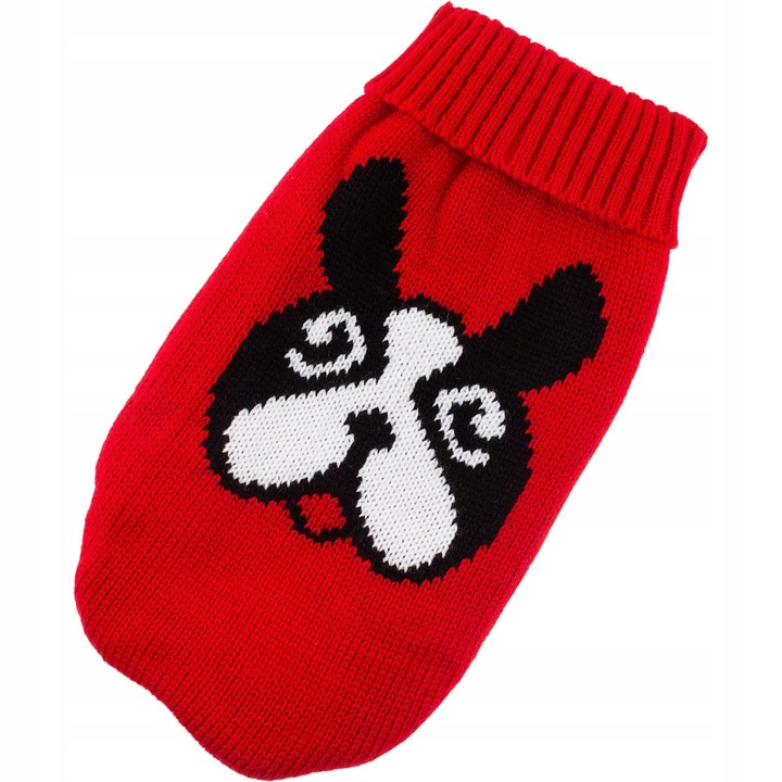 Pulover pentru caini, 27 cm (10), Rosu