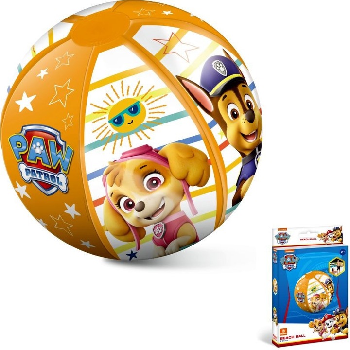 Strandlabda, Mondo, Paw Patrol, Vinyl, 50cm, Multicolor