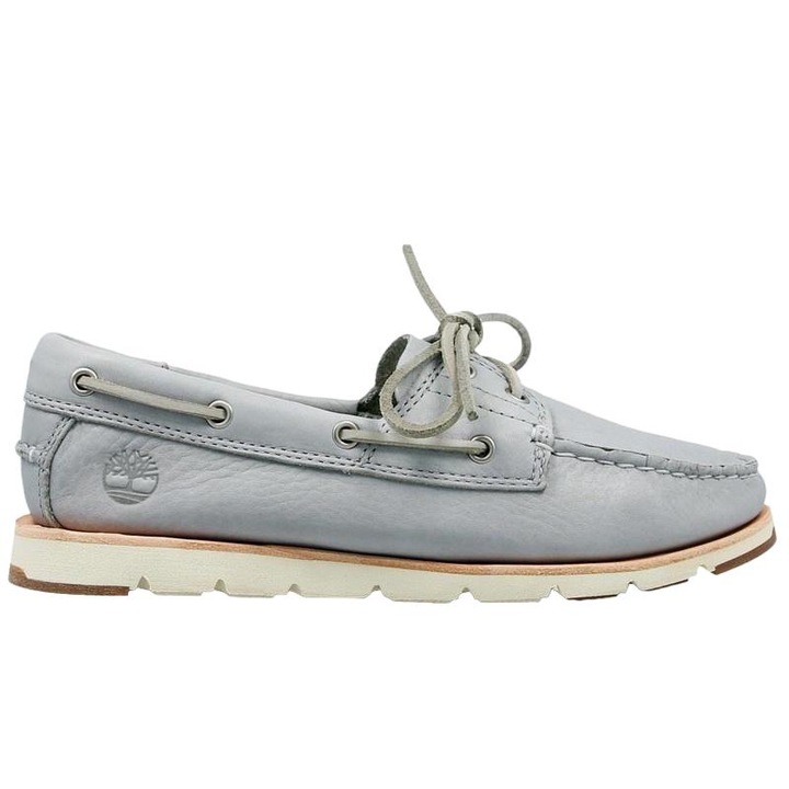 Mocasini dama, Timberland, Piele naturala, Gri, 36 EU