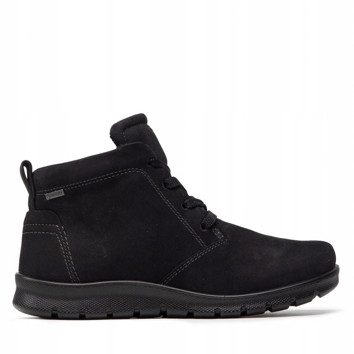 Ghete dama, Ecco, Piele naturala, Negru, 36