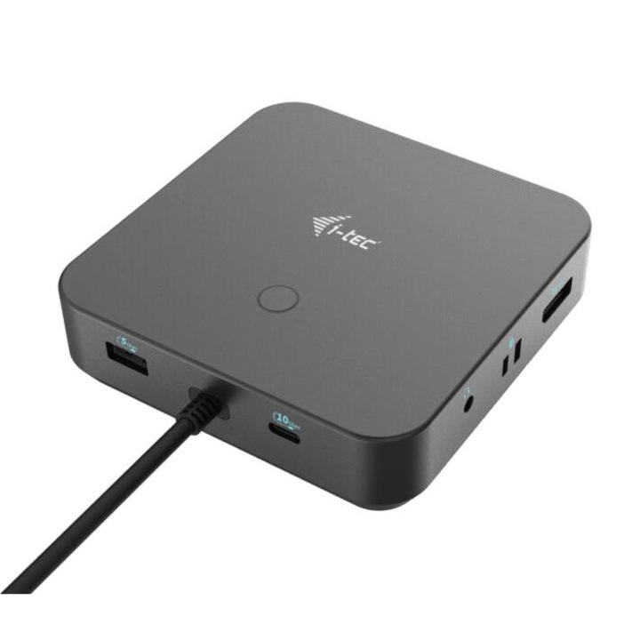 Докинг станция за Notebook, i-Tec, USB-C, HDMI Dual, 100W, Черен