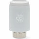 Cap termostat inteligent pentru radiator (calorifer) Nedis, Zigbee 3.0, 2x AA, LCD, Android / iOS, Alb