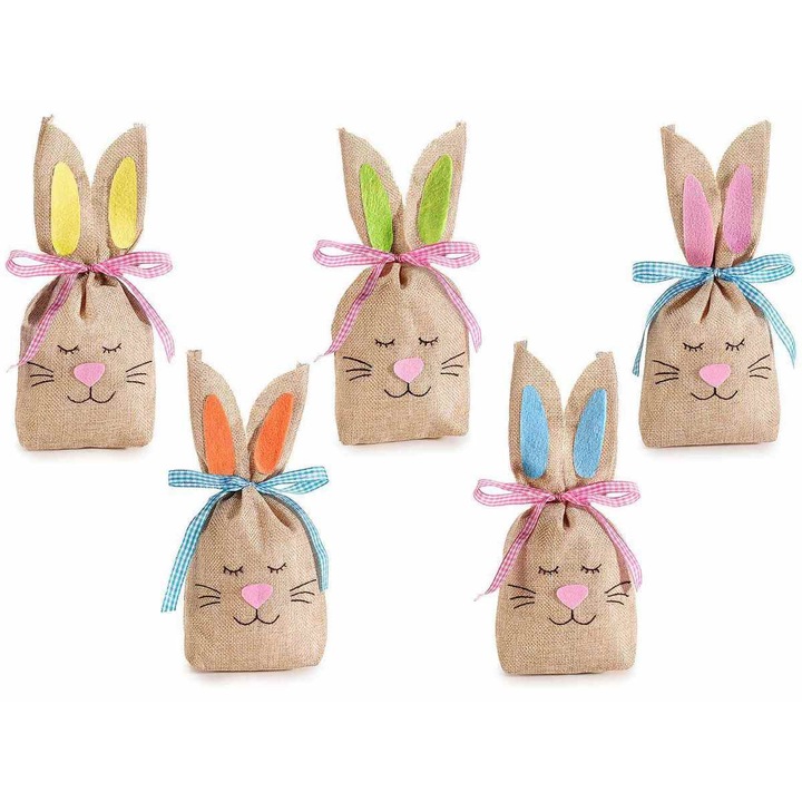 Set 5 saculeti Iepuras 12x3x25 cm