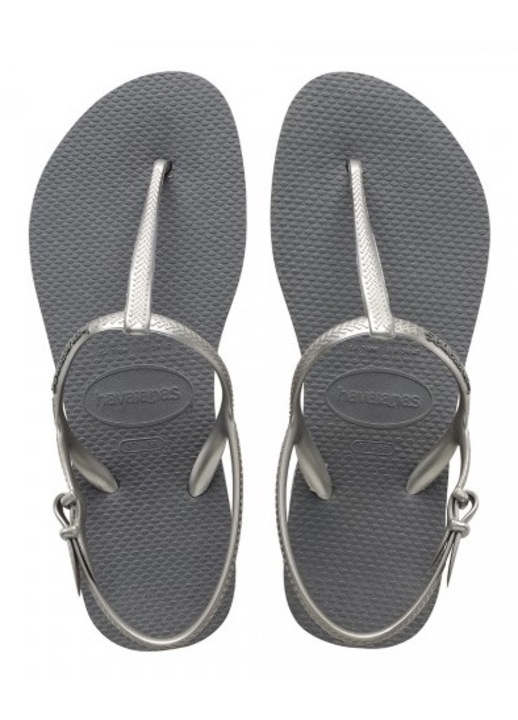 Slapi dama, Havaianas, Plastic, Gri, 35/36