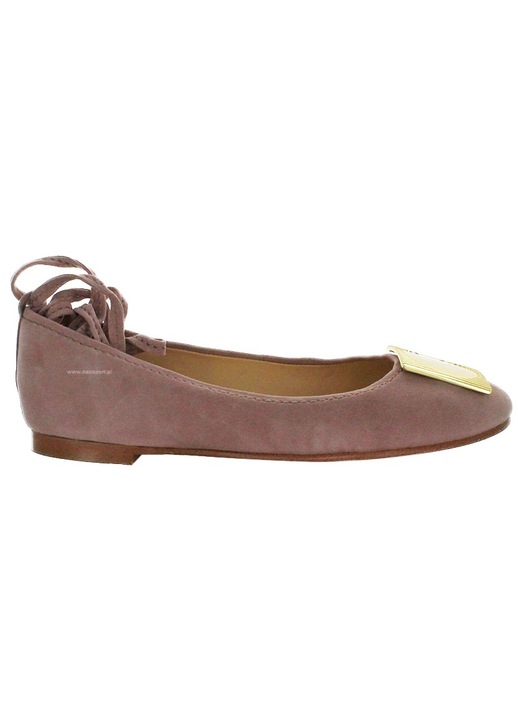Balerini dama, Clarks, Piele, Roz/Auriu, 38 EU