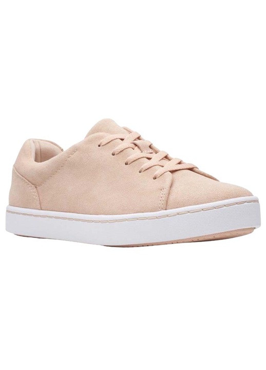 Дамски маратонки Clarks, Кожени, Розово