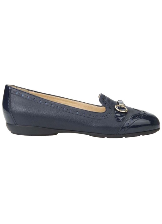Mocasini pentru femei, Geox, Piele ecologica, Bleumarin, 36 EU