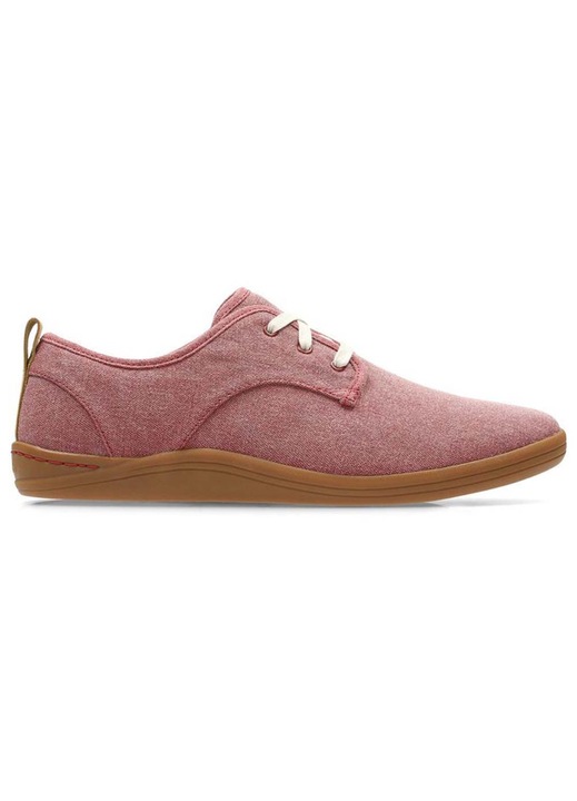 Pantofi barbati, Clarks, Textil, Rosu, 41