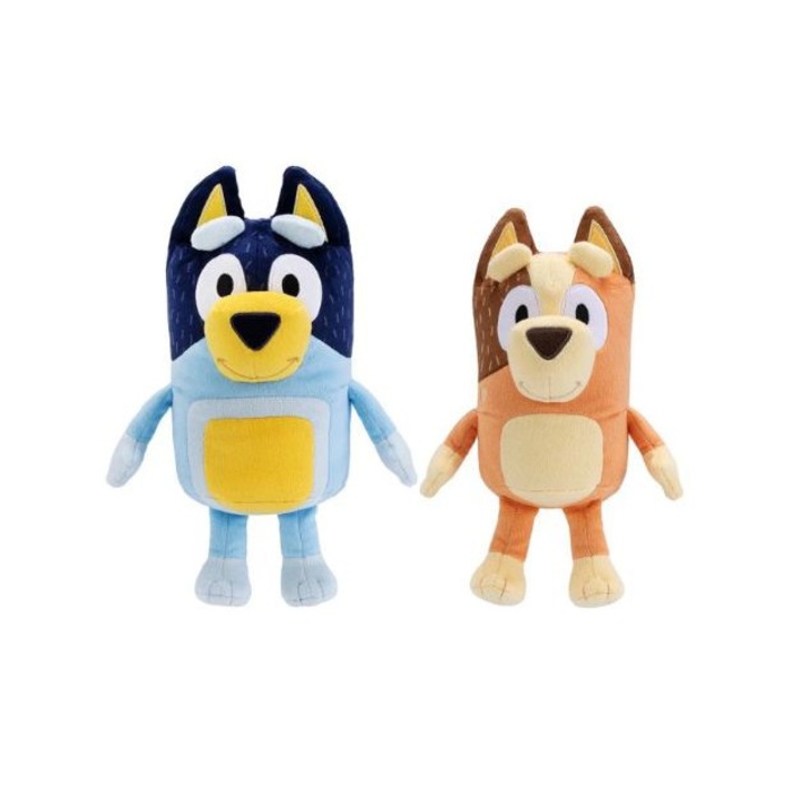 Комплект от 2 плюшени играчки с Bluey's Parents и Bingo 20см