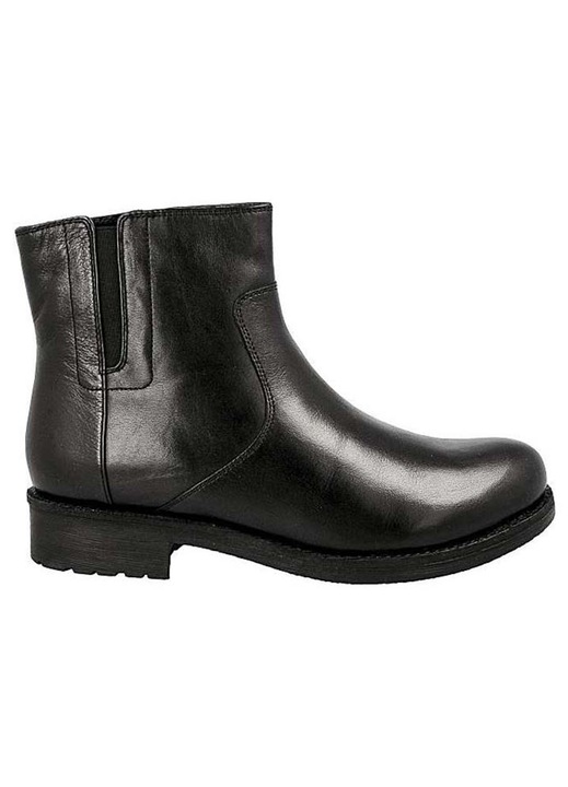 Cizme dama New Virna, Geox, Piele naturala, Negru, Negru