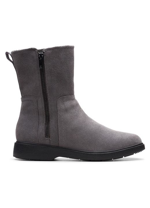 dama Clarks, Piele, Gri, Gri