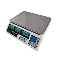 Cantar electronic White Deals ®, 40kg, digital, display dublu iluminat, culoare alba