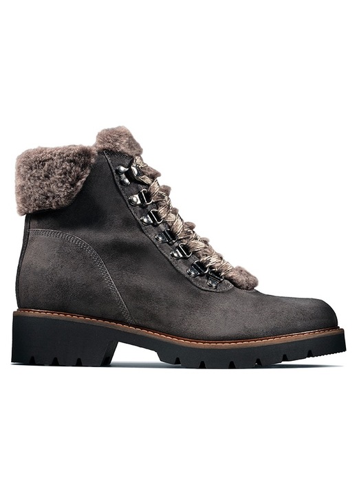 Botine dama, Clarks, Piele, Gri, 39
