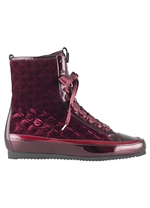 Botine de dama, Högl, Piele, Visiniu, 36 EU