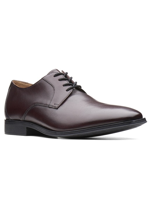 Pantofi barbati, Clarks, Piele, Visiniu, 44