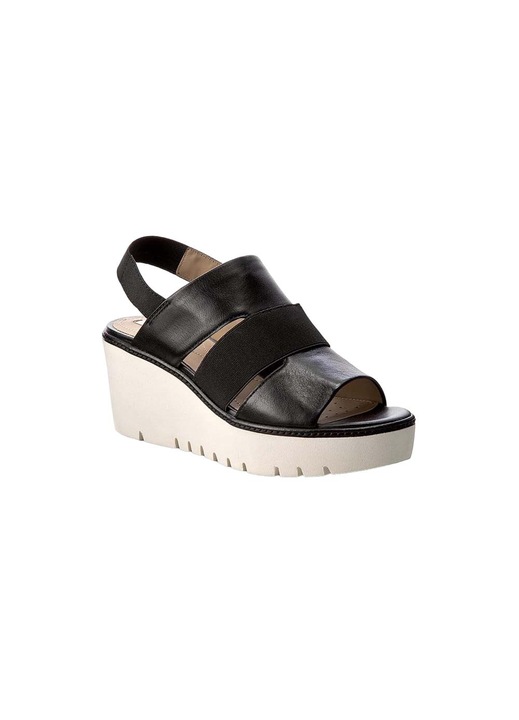 Női szandál Domezia, Geox, Természetes bőr, Fekete, 36 EU