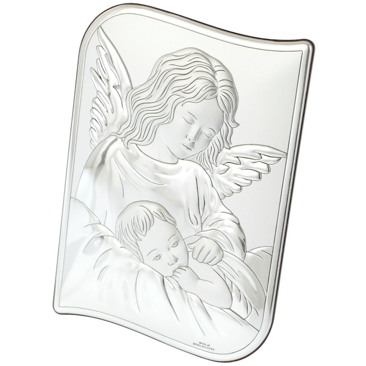Őrangyal ezüst plakett 17cm
