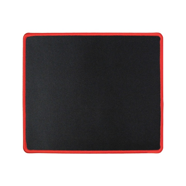 MousePad Gaming, Logilily L16B, 25x21x0.2cm, Negru-Rosu, protectie anti alunecare Pad