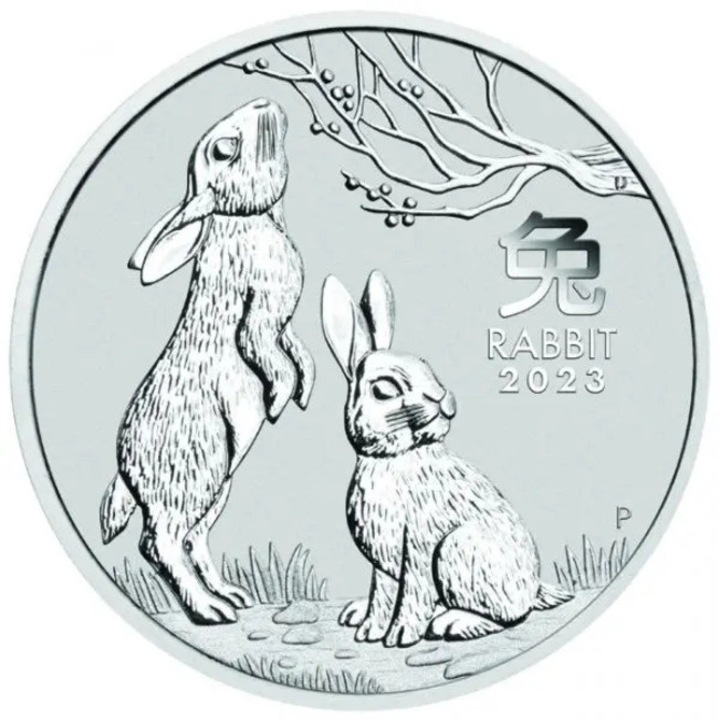 Moneda Argint, Rabbit 2023, 31.1035 g, (o uncie), puritate 999.9‰