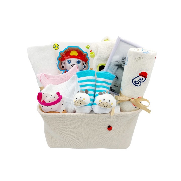 Set aniversar diverse evenimente Baby Gift pentru Bebelusi/Nou-Nascuti, 15 Piese