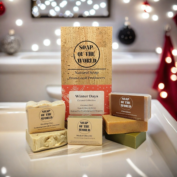 Комплект сапуни Winter Days, Soap of the world, Натурални масла, 3 броя