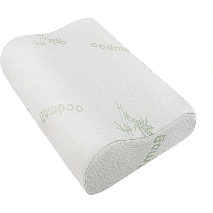 Párna nyaktámasszal, ergonomikus, hab memóriával, ECOSAFETER, ortopéd, hipoallergén