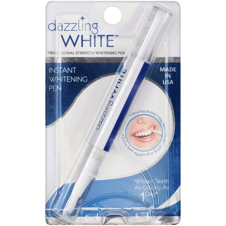 Писалка за избелване на зъби, Zamo®, ослепително бяла, ежедневна употреба, 14-дневно лечение, 4 ml