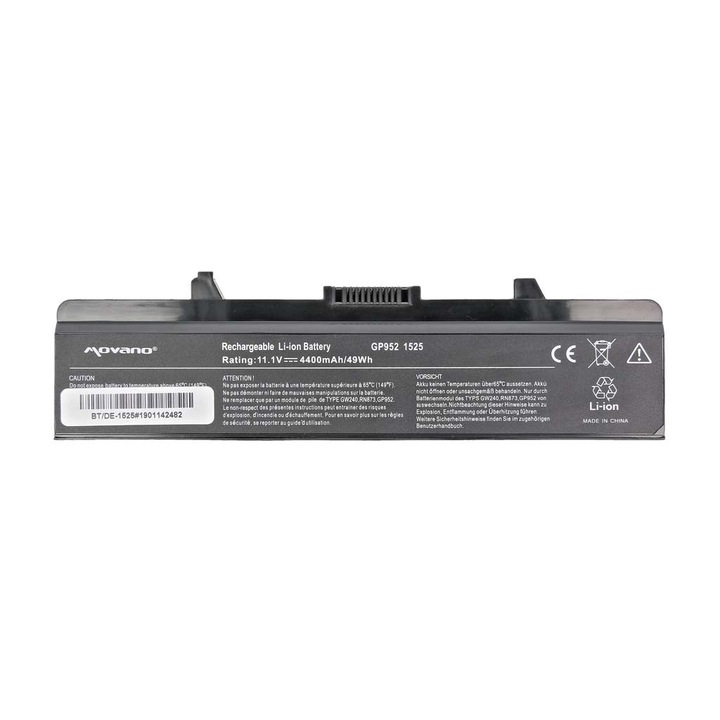 Baterie laptop pentru Dell Inspiron / Vostro, Movano, 4400 mAh, Li-Ion, 6 celule, Negru