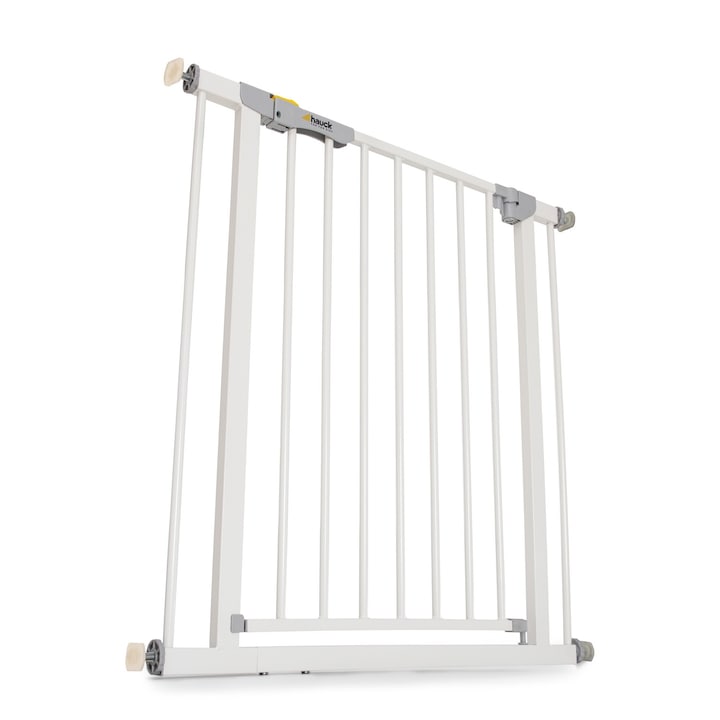 Porta de siguranta pentru bebelusi, Hauck, Metal, Ajustabila, Alb