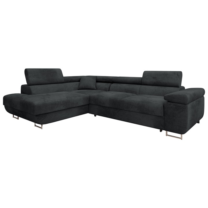 Coltar rabatabil Torezio Premium, MIRJAN24, stanga, grafit, 274x203x70 cm