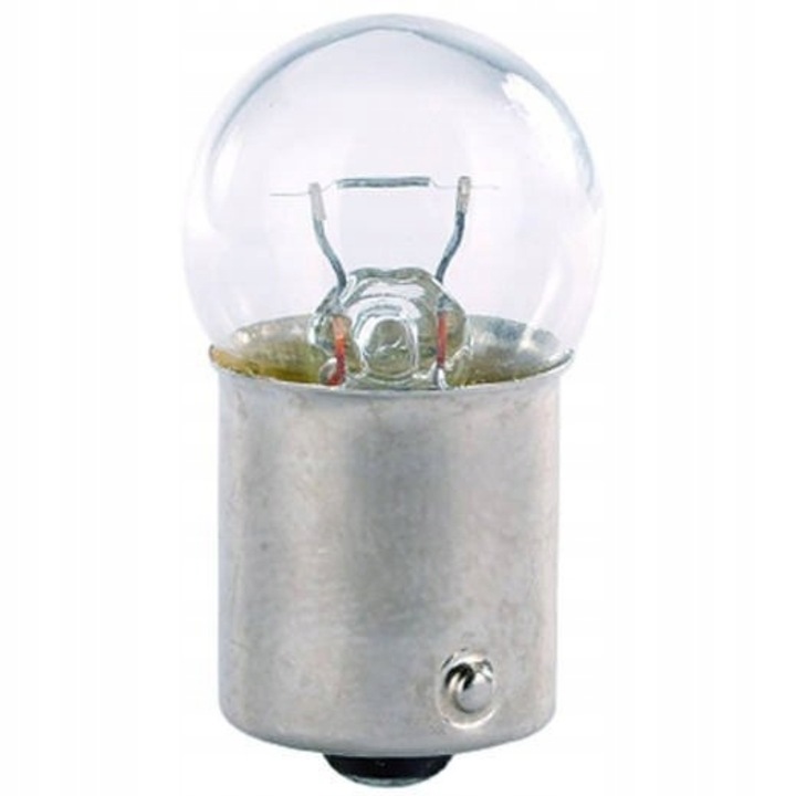 Bec Auto R10W (G18), Cu Soclu BA15S, 12V 10W, Lumina Alba Clara, Omologare Europeana E4, Pentru Semnalizare Sau Pozitie