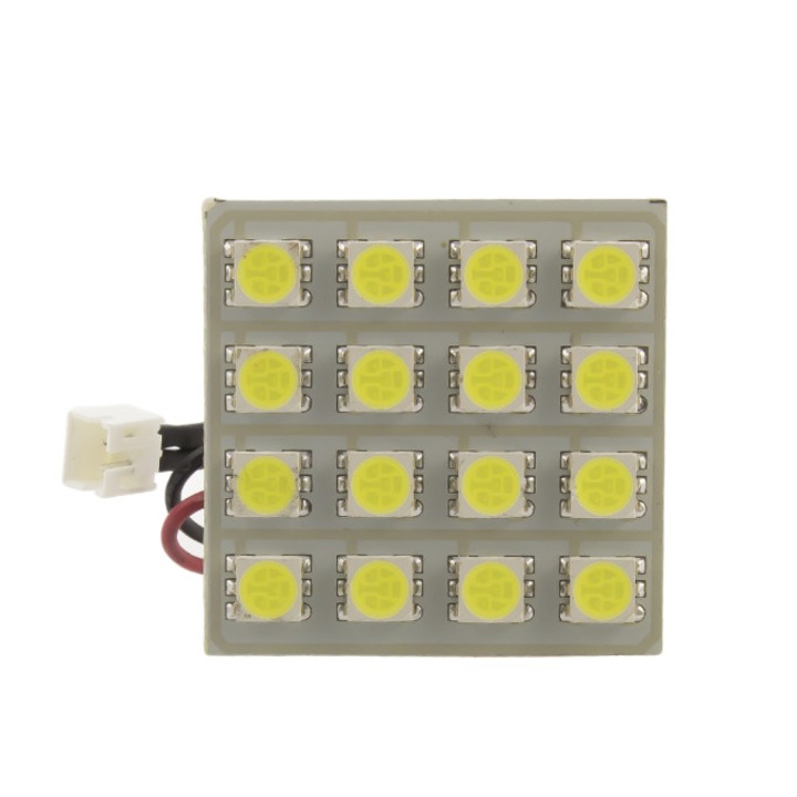 Placa LED pentru interior, W5W, C5W, BA9S, 12V 3W, 35X35 mm
