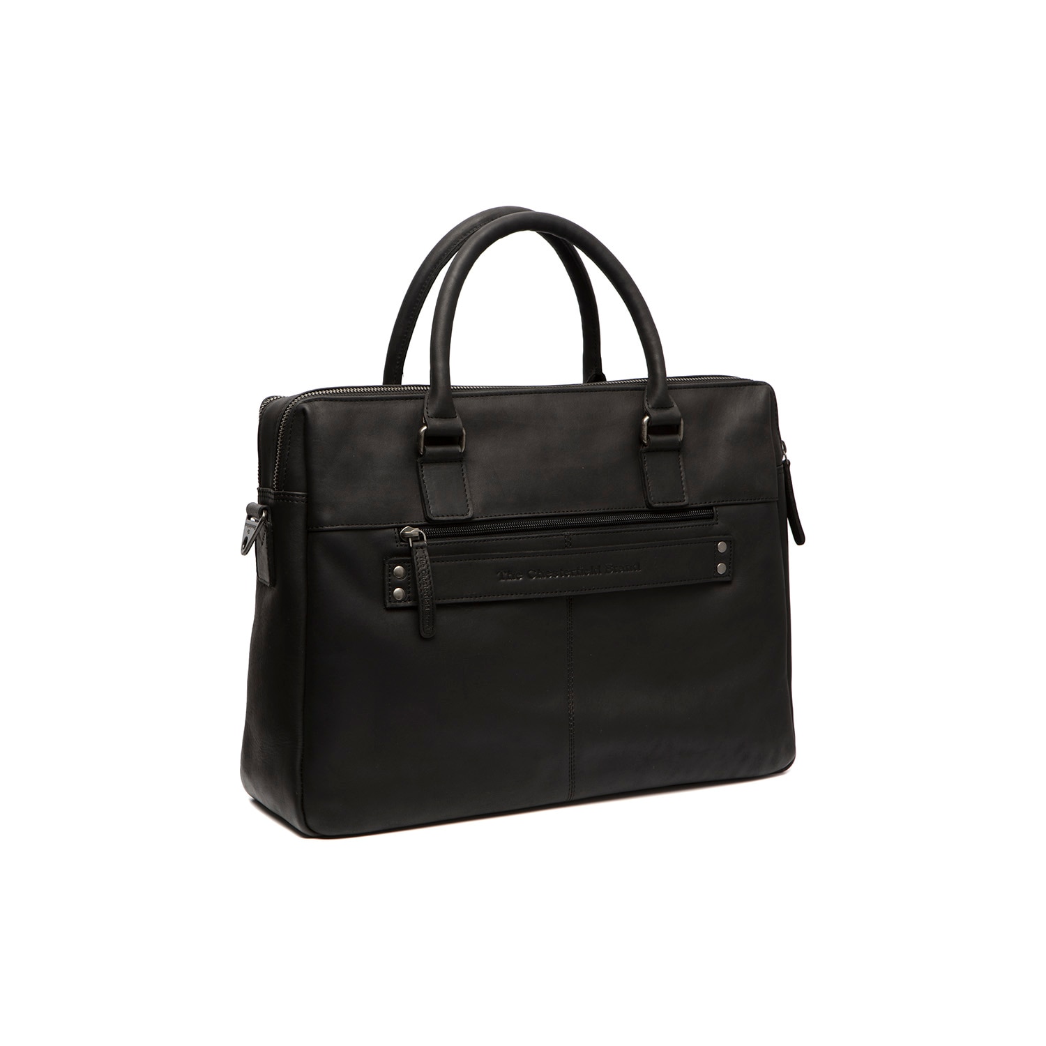 Geanta pentru laptop 15 inch, piele naturala, The Chesterfield Brand, Salvador, Negru