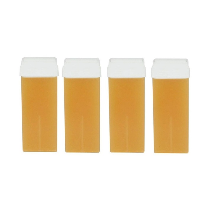 Set 4 Rezerve ceara epilat de unica folosinta, Profesional, cu miere, 400 ml, Sela