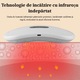 Aparat Centura Abdominala cu Incalzire si Masaj Hopinoo™️, pentru Dureri Menstruale si Lombare, 6 Trepte de Incalzire, 6 Moduri de Masaj, Display LED, Baterie 1800 mAh, Cablu USB si Husa de protectie incluse, Alb