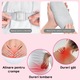 Aparat Centura Abdominala cu Incalzire si Masaj Hopinoo™️, pentru Dureri Menstruale si Lombare, 6 Trepte de Incalzire, 6 Moduri de Masaj, Display LED, Baterie 1800 mAh, Cablu USB si Husa de protectie incluse, Alb