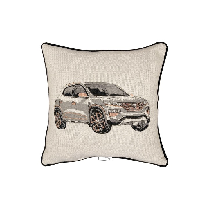 Dekoratív Dacia Duster Spring portré párna, gobelin típusú 40x40 cm, Dekoratex