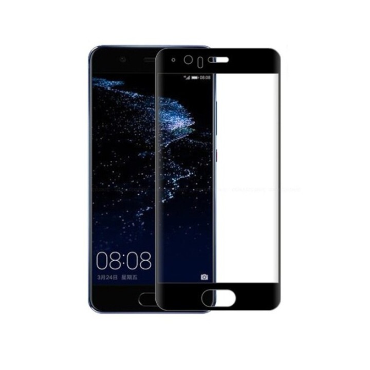 Folie de protectie din sticla de inalta calitate pentru Huawei P10 Lite, Tempered Glass, duritate 9H, culoare neagra